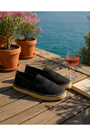 Basic Hasır Detaylı Erkek Espadril