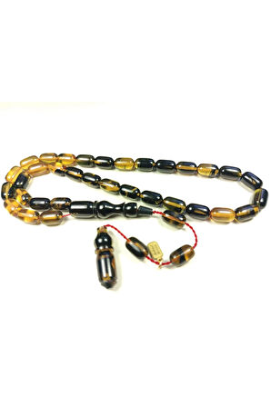 Mehmet Mercan Usta Eseri İmzalı Aykırı Renk Hareli Sıkma Kehribar Sertifikalı 5123