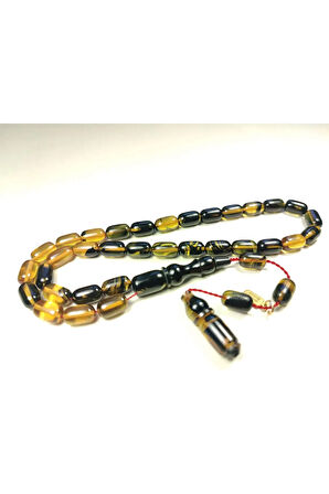 Mehmet Mercan Usta Eseri İmzalı Aykırı Renk Hareli Sıkma Kehribar Sertifikalı 5123