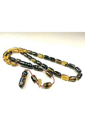 Mehmet Mercan Usta Eseri İmzalı Aykırı Renk Hareli Sıkma Kehribar Sertifikalı 5123