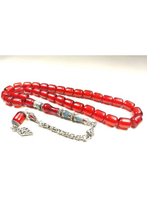 925 Ayar Gümüş Nakkaşlı Rengin Zirvesi Ateş Kehribar  Sertifikalı 5111