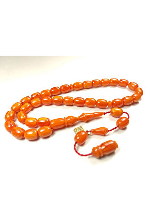 Halil Hilmi Usta Eseri İmzalı Aykırı Renk Sıkma Kehribar Sertifikalı 5082