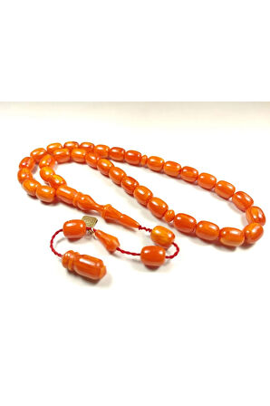 Halil Hilmi Usta Eseri İmzalı Aykırı Renk Sıkma Kehribar Sertifikalı 5082