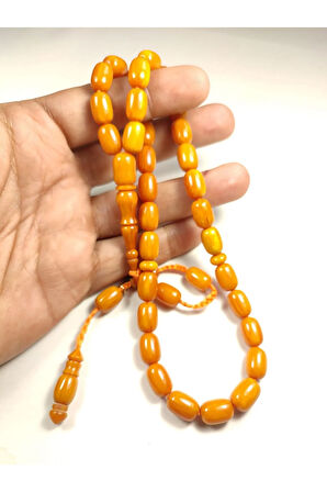 Halil Hilmi Usta Eseri İmzalı Aykırı Renk Sıkma Kehribar Sertifikalı 5081