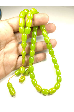 Halil Hilmi Usta Eseri İmzalı Aykırı Renk Sıkma Kehribar Sertifikalı 5073