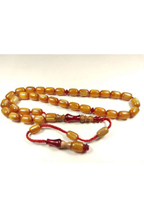 Emine Reşvani Usta Eseri İmame Hitame Kuka Eski Katalin Kombinli Sıkma Kehribar Sertifikalı 5220