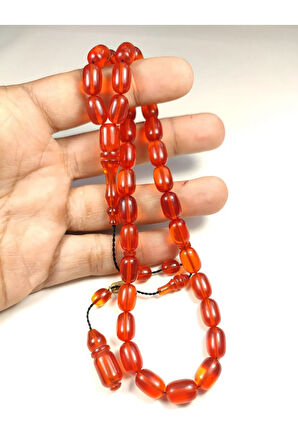 Mehmet Mercan Usta Eseri İmzalı Aykırı Renk Osmanlı Ateş Kehribar Sertifikalı 5148