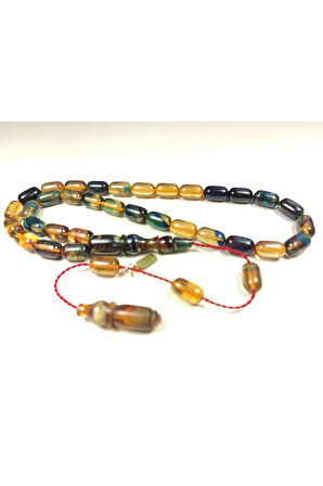 Mehmet Mercan Usta Eseri İmzalı Aykırı Renk Hareli Sıkma Kehribar Sertifikalı 5126