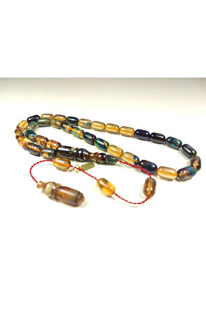 Mehmet Mercan Usta Eseri İmzalı Aykırı Renk Hareli Sıkma Kehribar Sertifikalı 5126