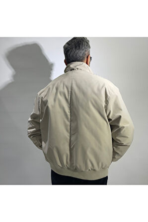 Oversize Fermuarlı Erkek Bomber Mont