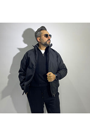 Oversize Fermuarlı Erkek Bomber Mont