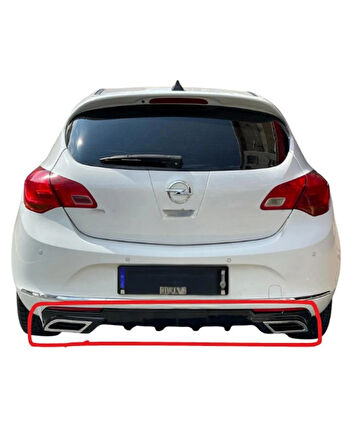 Opel Astra J Egzoz Görünümlü Difüzör (Plastik) (( PARLAK SİYAH ))