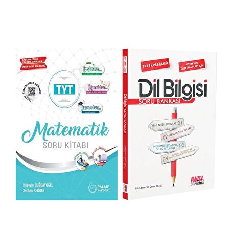Palme TYT Matematik ve AKM Dil Bilgisi Soru Bankası Seti 2 Kitap