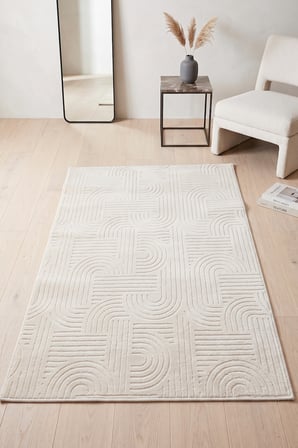 Bohem Krem Emboss Premium Seri Kaymaz Taban Jel Taban Halı Yolluk Antre Hol Salon Mutfak Halısı