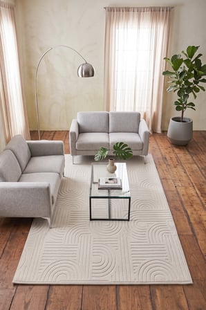 Bohem Krem Emboss Premium Seri Kaymaz Taban Jel Taban Halı Yolluk Antre Hol Salon Mutfak Halısı