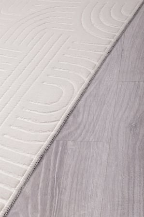 Bohem Krem Emboss Premium Seri Kaymaz Taban Jel Taban Halı Yolluk Antre Hol Salon Mutfak Halısı