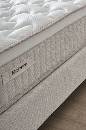Bohem Prime Tek Kişilik Premium Ortopedik Pocket Yaylı Yatak – Isı Dengeleyici Konfor ve Sessiz Uyku