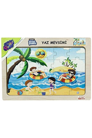 Byr Ahşap Eğitici Puzzle Yaz Mevsimi