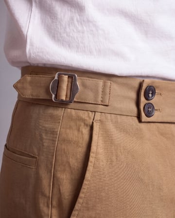 Erkek Toka Detaylı Kumaş Pantolon
