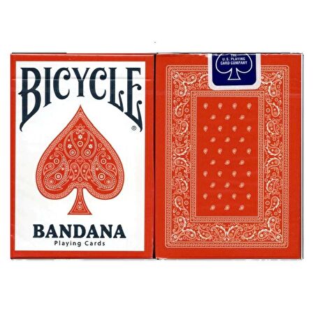 Bicycle Bandana Red (Kırmızı) Oyun Kağıdı iskambil Kartları