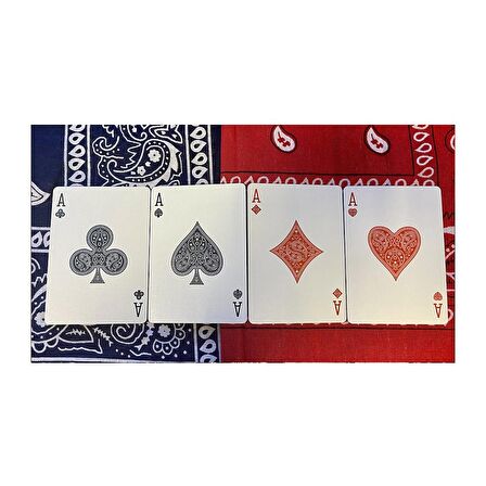 Bicycle Bandana Red (Kırmızı) Oyun Kağıdı iskambil Kartları