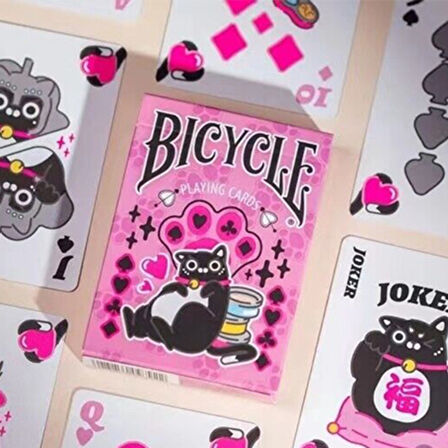 Bicycle Cat Pink Pembe Premium Oyun Kağıdı Limited Edition Koleksiyonluk iskambil Kartları