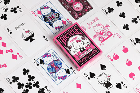 Bicycle Hello Kitty Black & Pink Premium Oyun Kağıdı Koleksiyonluk iskambil Kartları Destesi