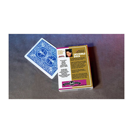 Bicycle invisible Deck Blue Görünmez Deste Mavi Oyun Kağıdı Koleksiyonluk iskambil Kartları