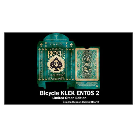 Bicycle Klek Entos 2 Marked Green işaretli Premium Oyun Kağıdı iskambil Kartları Destesi