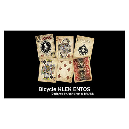 Bicycle Klek Entos 2 Marked Green işaretli Premium Oyun Kağıdı iskambil Kartları Destesi