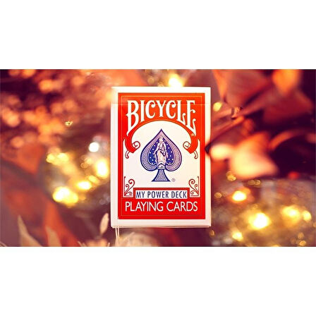 Bicycle My Power Deck (Red) Kırmızı Premium Oyun Kağıdı iskambil Kartları Destesi