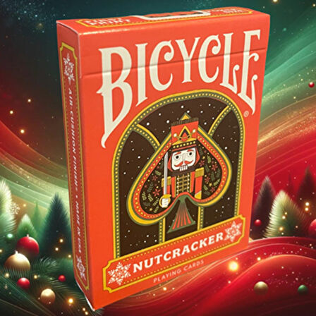 Bicycle Nutcracker Red Premium Oyun Kağıdı Limited Edition Koleksiyonluk iskambil Kartları