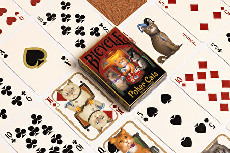 Bicycle Poker Cats Premium Oyun Kağıdı iskambil Kartları Destesi