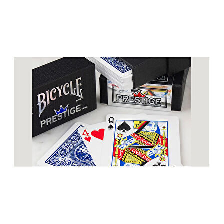 Bicycle Prestige Blue Mavi %100 Plastic Dura-Flex Premium Oyun Kağıdı iskambil Kartları Destesi