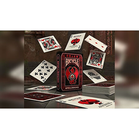 Bicycle Spellbound Red Dragon Premium Oyun Kağıdı Limited Edition iskambil Kartları Destesi