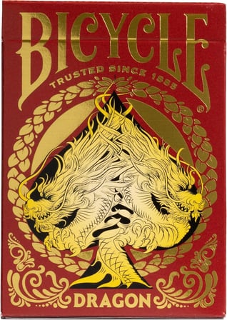 Bicycle Gold Dragon Red Oyun İskambil Kartı