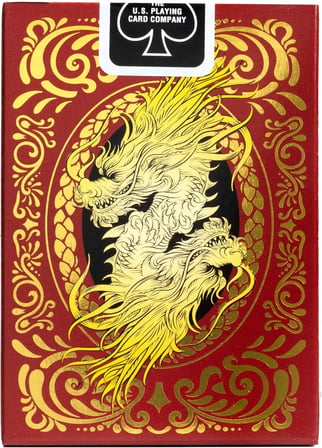 Bicycle Gold Dragon Red Oyun İskambil Kartı