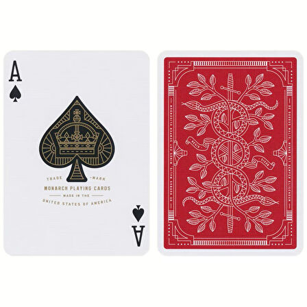 Theory11 Monarchs Red Edition Oyun İskambil Kartı - Kırmızı