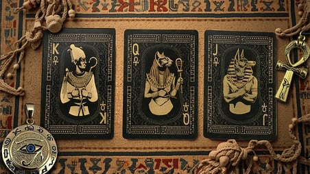 Egypt Mythology Black Edition (Pharaoh Dark Gray) Oyun İskambil Kartı
