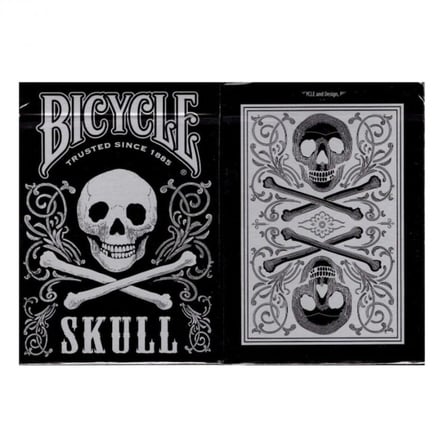 Bicycle Skull Metallic Silver Oyun İskambil Kartı