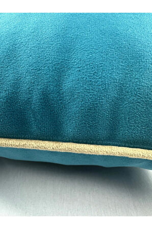 Kadife Biyeli Kırlent Kılıfı 40x40