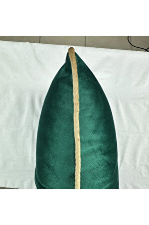 Kadife Biyeli Kırlent Kılıfı 40x40