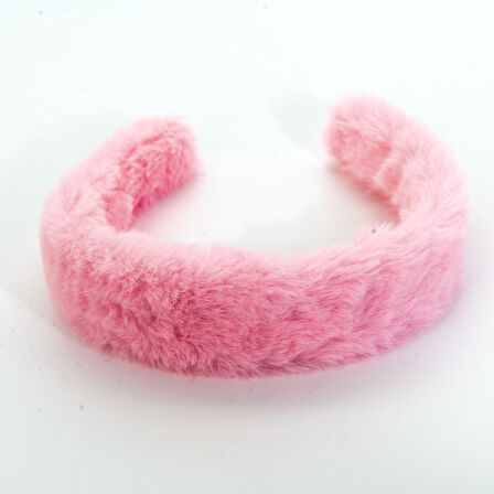 Biem Düz Peluş Taç Açık Pembe