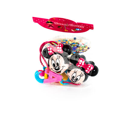 Biem Mickey Mouse Lastik Toka Koyu Pembe