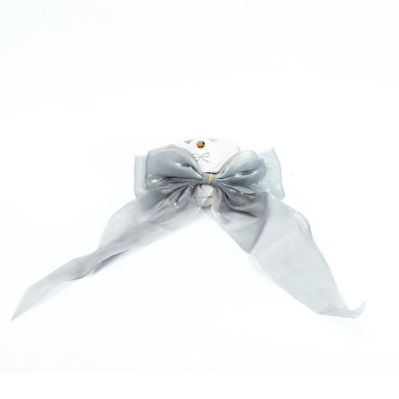 Biem Tül Fiyonk Toka Gri