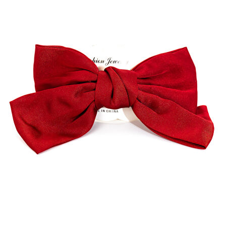 Biem Saten Fiyonk Toka Bordo