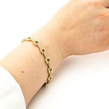 Biem Dikdörtgen Taşlı Xuping Bieklik