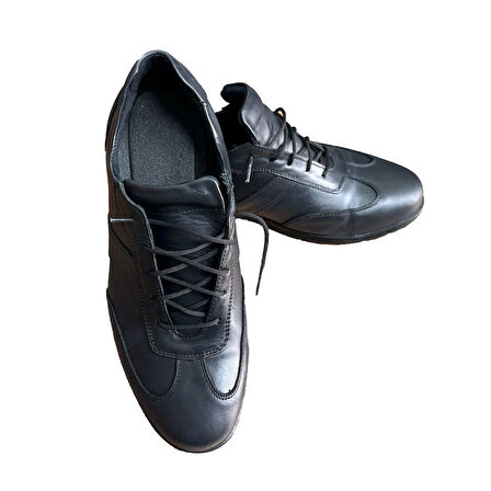 Özel Güvenlik Şartnamesine uygun, Ortopedik Siyah Deri Ayakkabı, Özel Güvenlik Ayakkabı