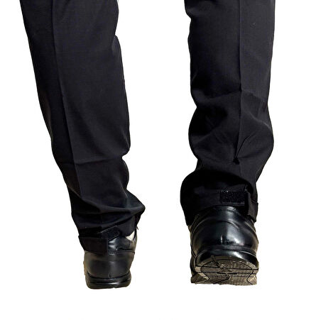 Özel Güvenlik Şartnamesine uygun, Ortopedik Siyah Deri Ayakkabı, Özel Güvenlik Ayakkabı