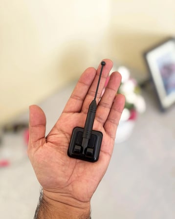 Otomobiller için süs anteni, Kolay kullanım, Her araca her yöne yapıştırmalı özellik, 12 cm